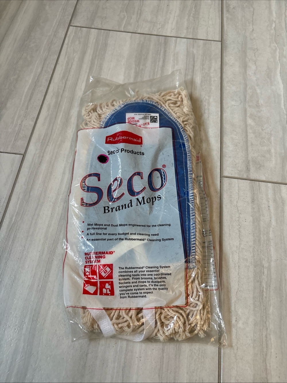 vintage Rubbermaid Seco Brand cotton wet mop head